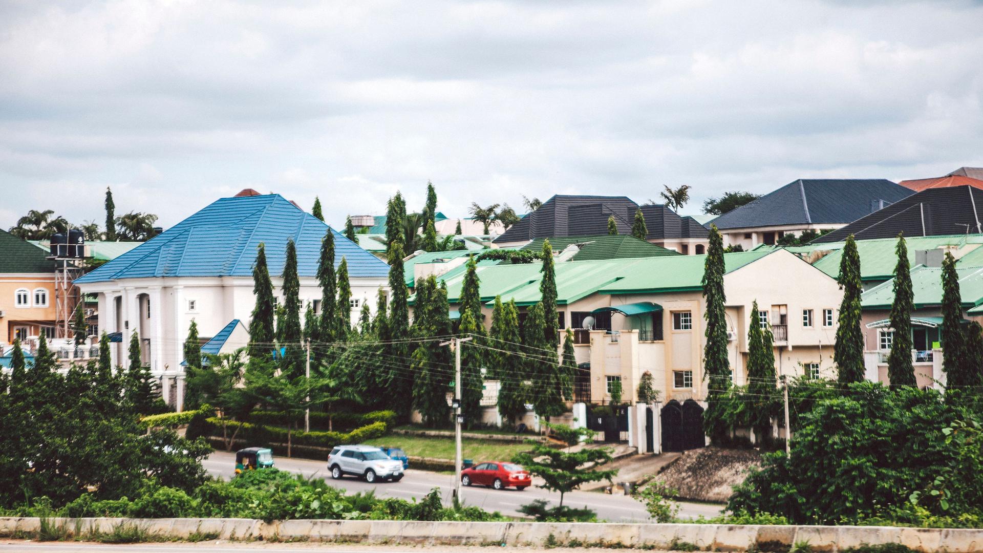 Nice residential area near Abuja, Nigeria.
