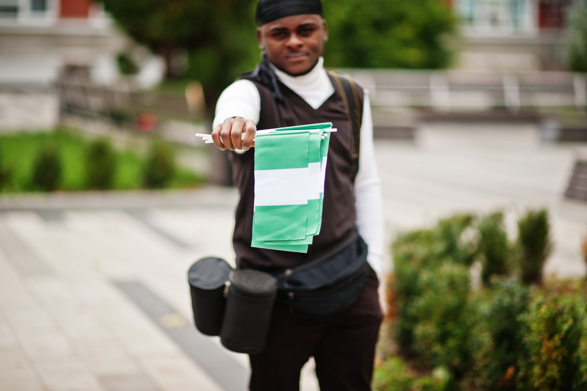 Professional african videographer